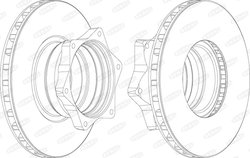 DISC FRANA BERAL BCR165A - Compatibil cu MERCEDES-BENZ