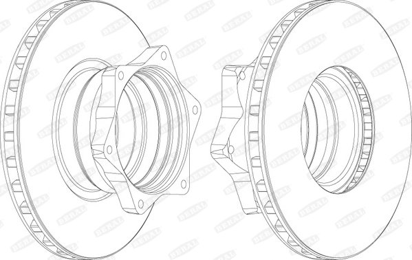 DISC FRANA BERAL BCR165A - Compatibil cu MERCEDES-BENZ