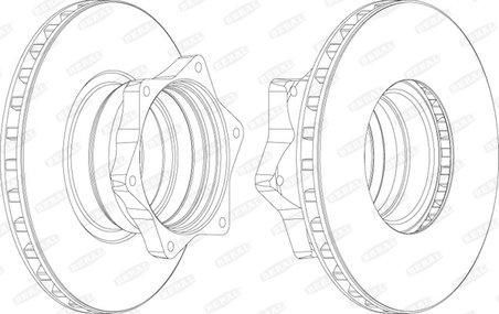 DISC FRANA BERAL BCR165A - Compatibil cu MERCEDES-BENZ
