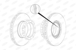 DISC FRANA BERAL BCR148A - Compatibil cu MAN