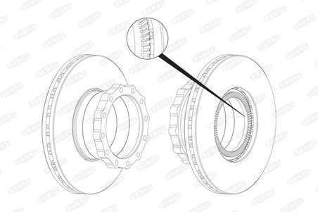 DISC FRANA BERAL BCR148A - Compatibil cu MAN