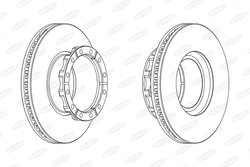 DISC FRANA BERAL BCR173A - Compatibil cu IVECO