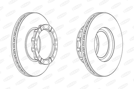 DISC FRANA BERAL BCR173A - Compatibil cu IVECO