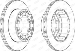 DISC FRANA BERAL BCR184A - Compatibil cu RENAULT, RENAULT TRUCKS