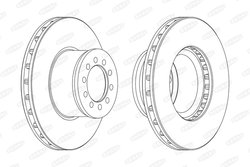 DISC FRANA BERAL BCR186A - Compatibil cu MERCEDES-BENZ