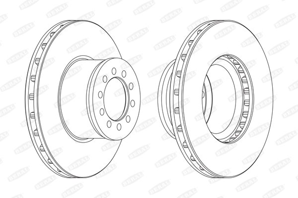 DISC FRANA BERAL BCR186A - Compatibil cu MERCEDES-BENZ