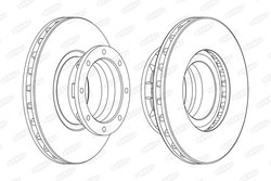 DISC FRANA BERAL BCR187A - Compatibil cu MERCEDES-BENZ