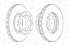 DISC FRANA BERAL BCR187A - Compatibil cu MERCEDES-BENZ