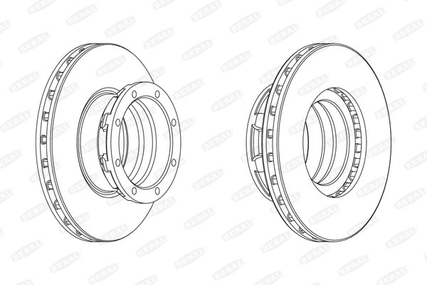 DISC FRANA BERAL BCR188A - Compatibil cu MERCEDES-BENZ