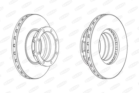 DISC FRANA BERAL BCR188A - Compatibil cu MERCEDES-BENZ