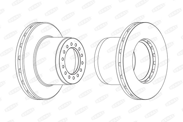 DISC FRANA BERAL BCR189A - Compatibil cu MERCEDES-BENZ