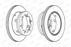 DISC FRANA BERAL BCR191A - Compatibil cu MERCEDES-BENZ, VW