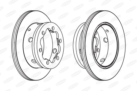 DISC FRANA BERAL BCR191A - Compatibil cu MERCEDES-BENZ, VW