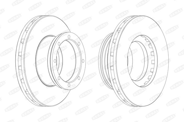DISC FRANA BERAL BCR190A - Compatibil cu MERCEDES-BENZ