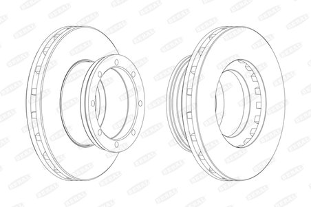 DISC FRANA BERAL BCR190A - Compatibil cu MERCEDES-BENZ
