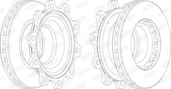 DISC FRANA BERAL BCR193A - Piesa auto compatibila cu mai multe marci