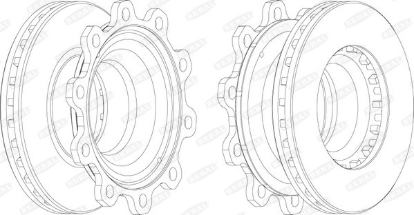 DISC FRANA BERAL BCR193A - Piesa auto compatibila cu mai multe marci
