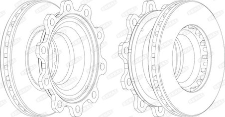 DISC FRANA BERAL BCR193A - Piesa auto compatibila cu mai multe marci