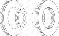 DISC FRANA BERAL BCR204A - Piesa auto compatibila cu mai multe marci