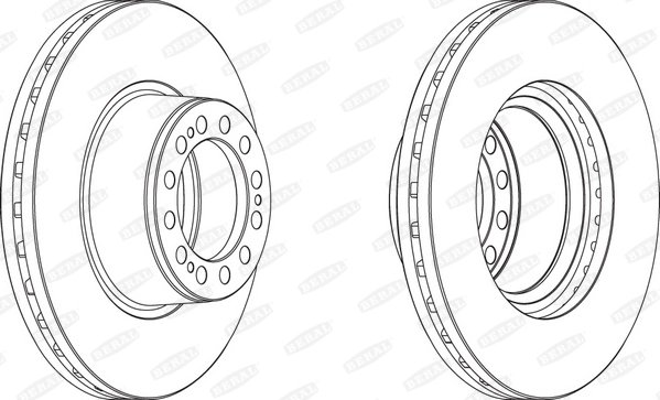 DISC FRANA BERAL BCR201A - Piesa auto compatibila cu mai multe marci