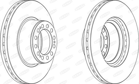 DISC FRANA BERAL BCR201A - Piesa auto compatibila cu mai multe marci