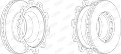 DISC FRANA BERAL BCR205A - Piesa auto compatibila cu mai multe marci