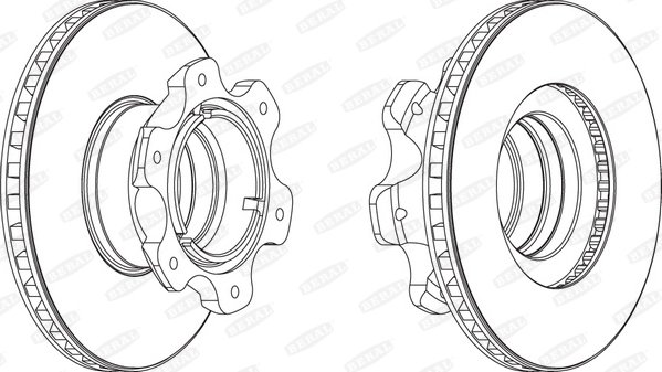 DISC FRANA BERAL BCR209A - Compatibil cu MERCEDES-BENZ