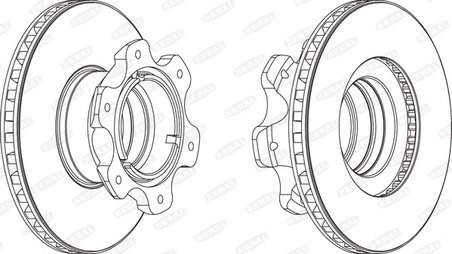 DISC FRANA BERAL BCR209A - Compatibil cu MERCEDES-BENZ