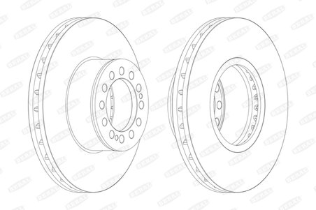 DISC FRANA BERAL BCR214A - Compatibil cu ERF, MAN, OPTARE