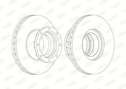 DISC FRANA BERAL BCR216A - Compatibil cu MAN, MERCEDES-BENZ