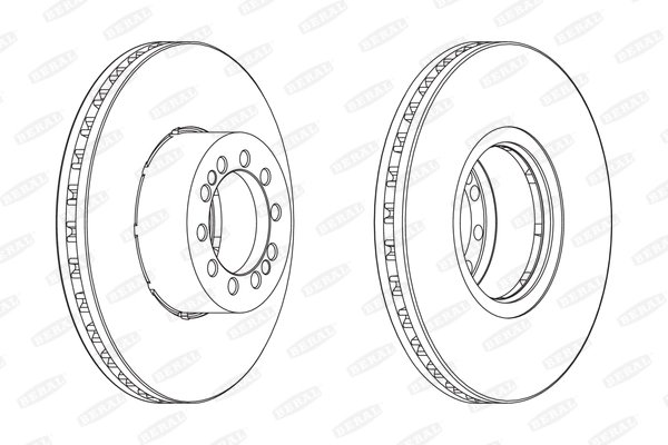 DISC FRANA BERAL BCR218A - Compatibil cu RENAULT TRUCKS