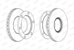 DISC FRANA BERAL BCR219A - Compatibil cu RENAULT TRUCKS