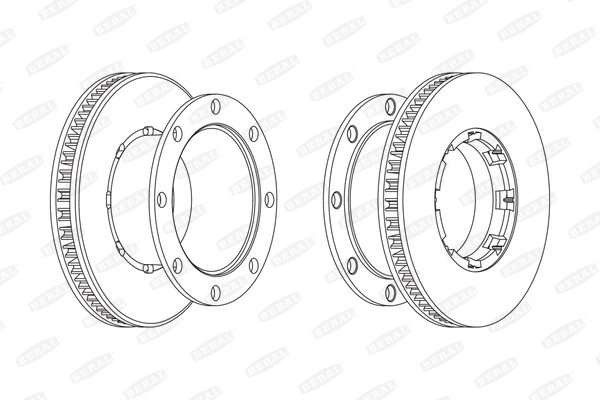 DISC FRANA BERAL BCR220A - Compatibil cu RENAULT TRUCKS
