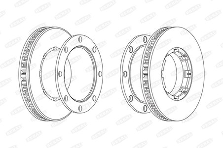 DISC FRANA BERAL BCR220A - Compatibil cu RENAULT TRUCKS