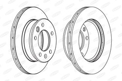 DISC FRANA BERAL BCR228A - Compatibil cu MERCEDES-BENZ, MULTICAR, VW