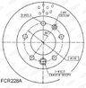 DISC FRANA BERAL BCR228A - Compatibil cu MERCEDES-BENZ, MULTICAR, VW