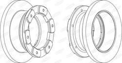 DISC FRANA BERAL BCR236A - Compatibil cu IVECO