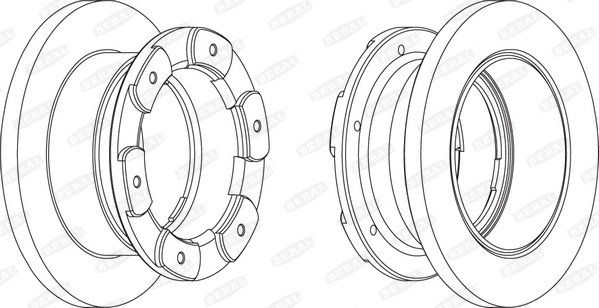 DISC FRANA BERAL BCR236A - Compatibil cu IVECO