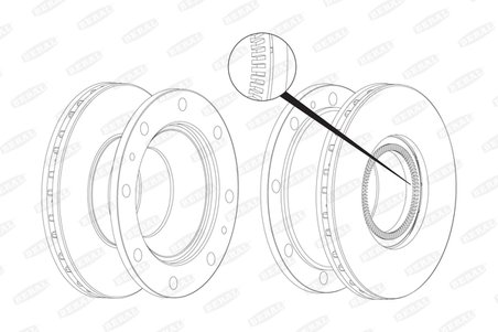 DISC FRANA BERAL BCR237A - Compatibil cu IVECO