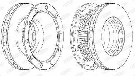 DISC FRANA BERAL BCR252A - Piesa auto compatibila cu mai multe marci