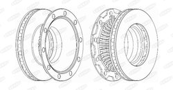 DISC FRANA BERAL BCR252A - Piesa auto compatibila cu mai multe marci