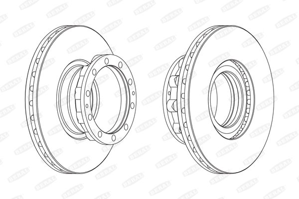 DISC FRANA BERAL BCR272A - Compatibil cu MAN