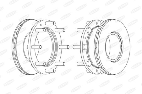 DISC FRANA BERAL BCR308A - Compatibil cu IVECO