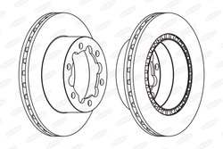 DISC FRANA BERAL BCR312A - Compatibil cu MERCEDES-BENZ, VW