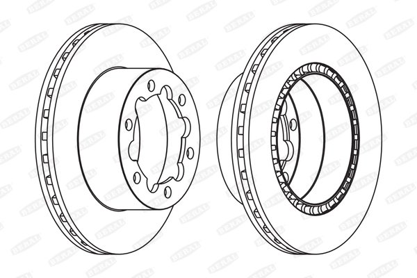 DISC FRANA BERAL BCR312A - Compatibil cu MERCEDES-BENZ, VW