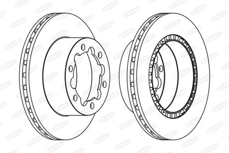 DISC FRANA BERAL BCR312A - Compatibil cu MERCEDES-BENZ, VW