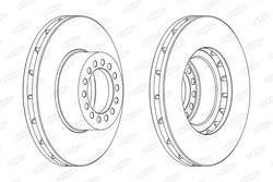DISC FRANA BERAL BCR319A - Compatibil cu IVECO