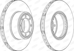 DISC FRANA BERAL BCR321A - Compatibil cu IVECO