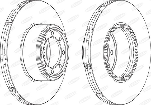 DISC FRANA BERAL BCR321A - Compatibil cu IVECO