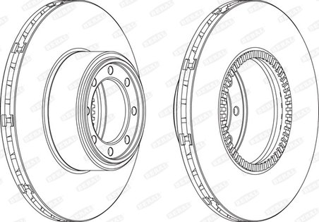 DISC FRANA BERAL BCR321A - Compatibil cu IVECO
